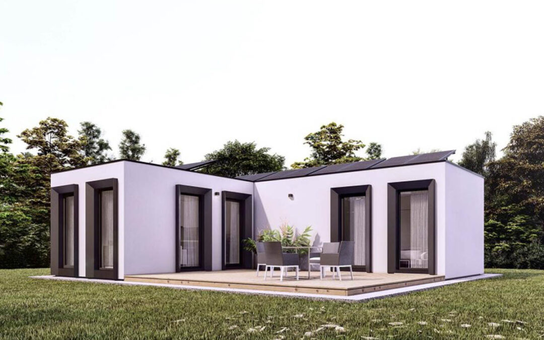 Domy modułowe z płaskim dachem – minimalistyczny design w nowoczesnej architekturze